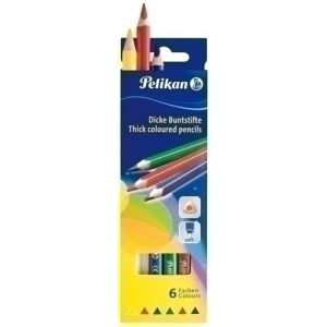 LAPICES COLOR PELIKAN TRIANGULAR est. 6