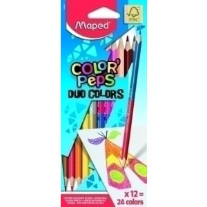 LAPICES COLOR MAPED COLOR"PEPS DUO es.12