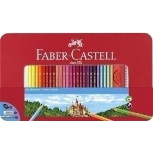 LAPICES COLOR FABER  est.METAL 60