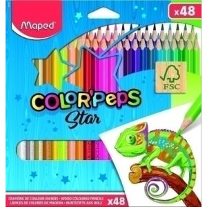 Imagen LAPICES COLOR MAPED COLOR"PEPS  est.48