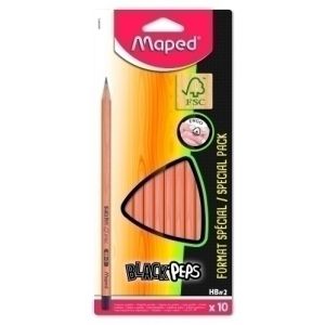 LAPIZ MAPED BLACK"PEPS - HB B/10