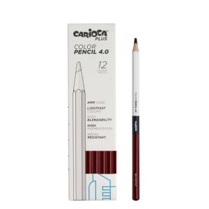 Lapices De Colores Carioca Plus Caja De 12 Castaño