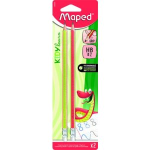 Lapiz De Grafito Maped De Aprendizaje Con Goma - Hb Blister De 2