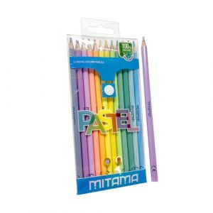 Lapices De Colores Mitama Pastel Caja De 12