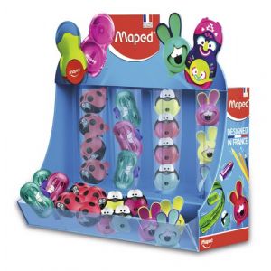 Afilalapiz Maped Surtido Expositor De 272"24X 18113  Sacapuntas Croc Croc Easy"36X 62911  Sacapuntas Vivo Maxi"12X 18411  Sacapuntas Croc Croc Twist"30X 534756 Sacapuntas I-Gloo 2 Agujeros. Expositor"