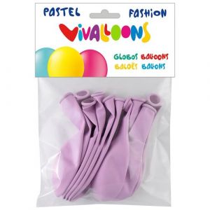 Globo Vivalloons Light Pastel Lila Claro Bolsa De 10