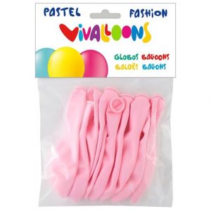 Globo Vivalloons Light Pastel Rosa Claro Bolsa De 10