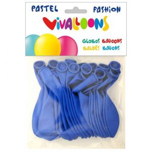 Globo Vivalloons Fashion Pastel Azul Medio Bolsa De 20