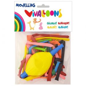 Globos Vivalloons Moldeables + Inflador 14702 Bolsa De 10
