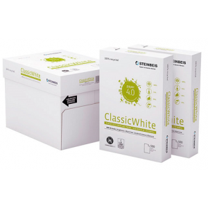 PAPEL STEINBEIS CLASSIC WHITE 100% RECICLADO A4 (en caja de 5u)