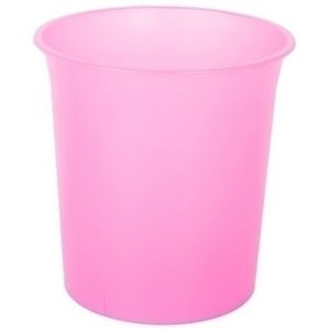 Imagen PAPELERA PLASTICO CERRADA TRASL.FUCSIA