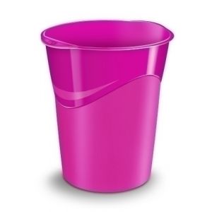 Imagen PAPELERA PLAST. CEP GLOSS CERRADA ROSA