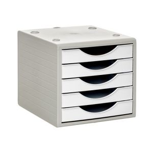 Imagen MODULO 5 CAJONES GRIS/BLANCO