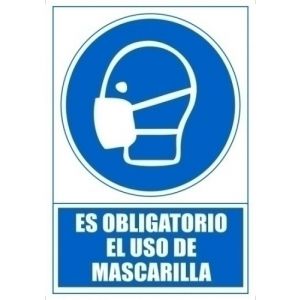 Imagen SEÑAL ES OBLIGATORIO USO MASCARILLA