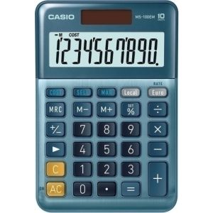 Imagen CALCULADORA MESA CASIO 10 DIG.MS-100 EM