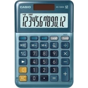 Imagen CALCULADORA MESA CASIO 12 DIG. MS-120 EM