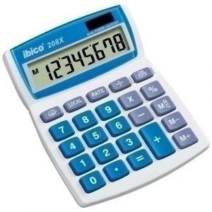 Imagen CALCULADORA SOBREM. IBICO  8 DIG. 208X