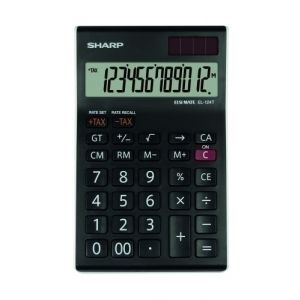 Imagen CALCULADORA SOBR.SHARP 12 DIG. EL-124T