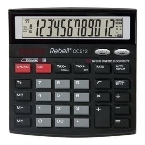 Imagen CALCULADORA SOBR.REBELL 12 DIG. CC512 BX