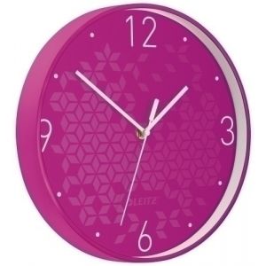 Imagen RELOJ PARED LEITZ ANALOGICO 29 CM FUCSIA