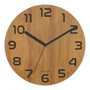 Imagen RELOJ PARED UNILUX PALMA BAMBOO 30,5 CM