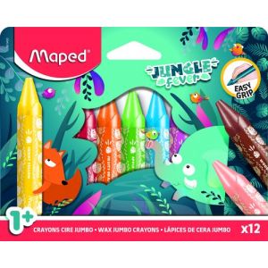 Ceras Maped Jungle Fever Jumbo Estuche De 12