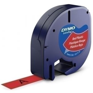 CINTA ROT.DYMO LETRATAG PLAST.NG.s/ROJO