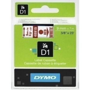 Imagen CINTA ROT.DYMO LM D1 7m  9 ROJO s/BLANCO