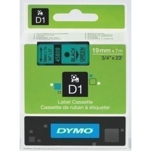 Imagen CINTA ROT.DYMO LM D1 7m 19 NEGR.s/VERDE