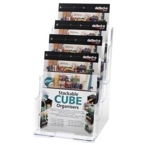 PORTAFOLLETOS DEFLECT-O A5 4 COMP. CRIST