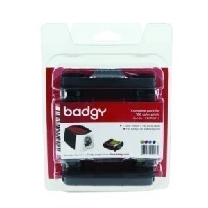 Imagen KIT CINTA BADGY 100 IMPR. + 100 TARJETAS