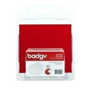 Imagen TARJETA BADGY PVC BLANCA 0,50 100 UD