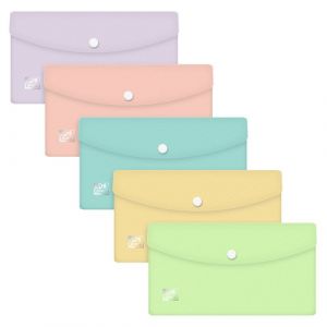 Dosier Sobre Oxford Urban Pp Translucido Broche Dl Pasteles Surtido (5 Col.)