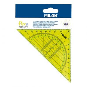 Escuadra Geometrica Milan Flex &Resistant 14 Cms Amarillo