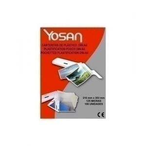 Imagen FUNDA PLASTIF. YOSAN A4 125µ P/100