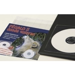 Imagen FUNDA CD/DVD IBERP. 130x130 ADHES. P/100