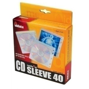 Imagen FUNDA CD/DVD AIDATA DOBLE 5 TL.CAJA 40