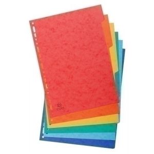 SEPARADORES EXACOMPTA CART. A4  6 ps.