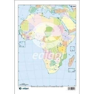 Imagen MAPA MUDO EDG.COLOR POLIT. AFRICA