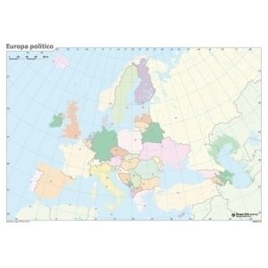 MAPA MUDO ERIK COLOR POLITICO EUROPA