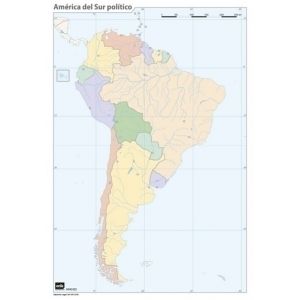 Imagen MAPA MUDO ERIK COLOR POLITICO AMERICA SU