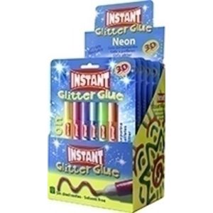 Imagen COLA GLITTER INSTANT NEON 10ml B/6