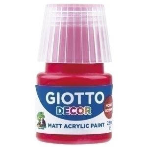 PINTURA ACRIL.GIOTTO 25 ml ROJO ESCARLAT