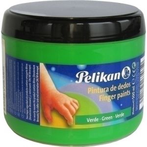 Imagen PINTURA DEDOS PELIKAN 500 ml VERDE AMARI