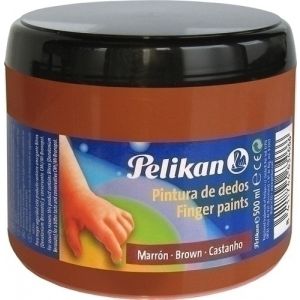 PINTURA DEDOS PELIKAN 500 ml SIENA TOSTA