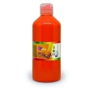 PINTURA de DEDOS TCOLORS 500 ml (botella) NARANJA
