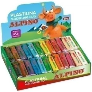 Imagen PLASTILINA ALPINO STANDARD 50.GR CAJA 24