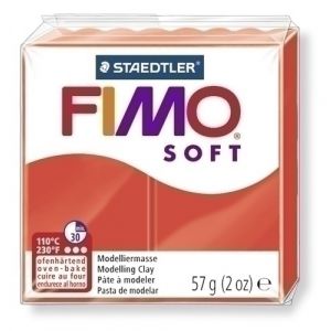 PASTA MODELAR FIMO SOFT ROJO INDIAN 57GR