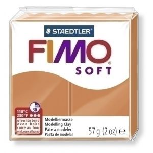 PASTA MODELAR FIMO SOFT COGNAC 57GR