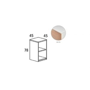 ARMARIO ROCADA COLUMNA 84x45 HAYA/BLANCO